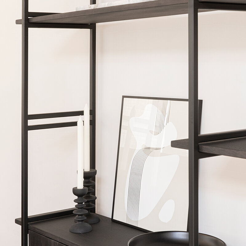 Design cabinet | Modular Cabinet MC-3L Oak hardwax oil natural light 3041 | Studio HENK| 