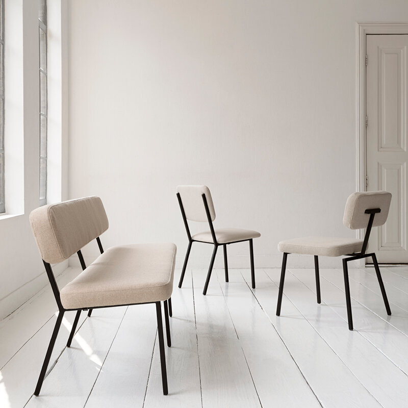 Design modern dining chair | Coode dining bench 200 Grey brema liver10 | Studio HENK| 