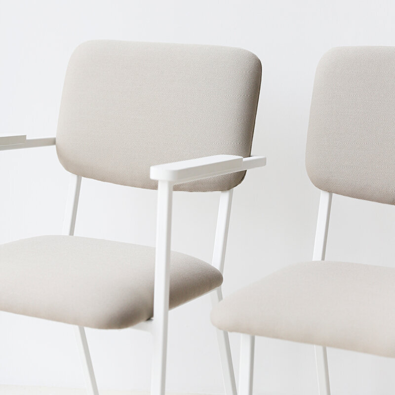 Design modern dining chair | Co Chair with armrest Light Grey hallingdal65 110 | Studio HENK| 