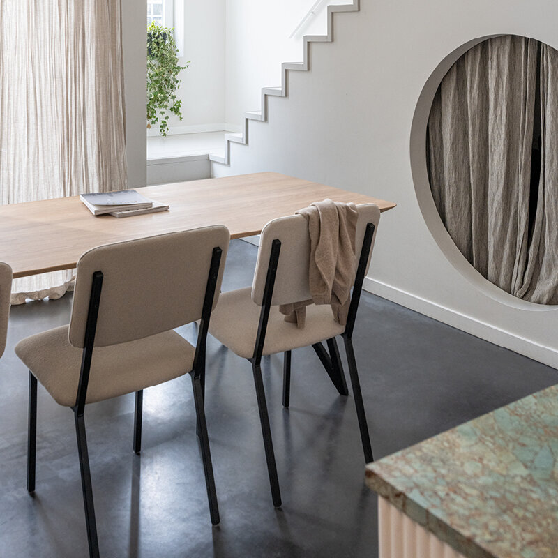 Design modern dining chair | Co Chair without armrest Light Grey hallingdal65 110 | Studio HENK| 