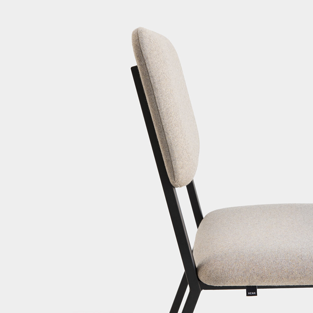 Design modern dining chair | Co Chair without armrest Beige orion shitake124 | Studio HENK| 
