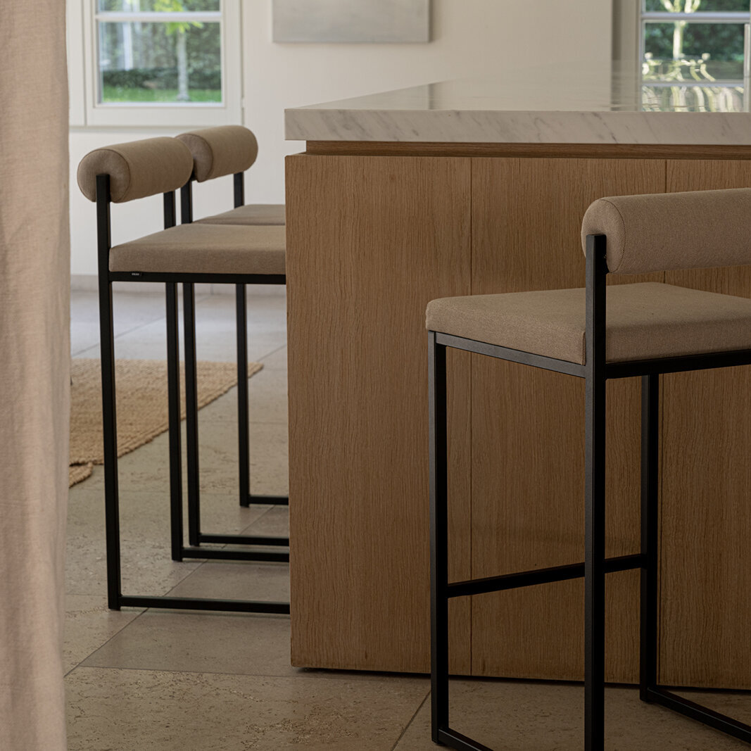 Design stool Bolster Stool 65 | olbia taupe12 | Studio HENK| 