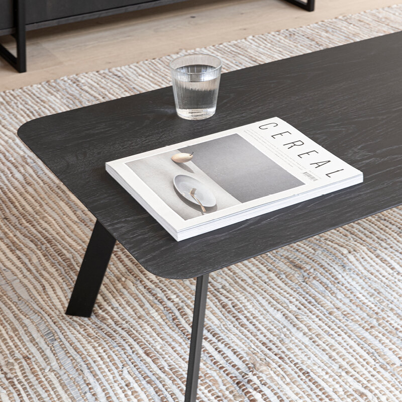 Design Coffee Table | New Co Coffee Table 1200 Rectangular Black | HPL Fenix grigio efeso | Studio HENK| 
