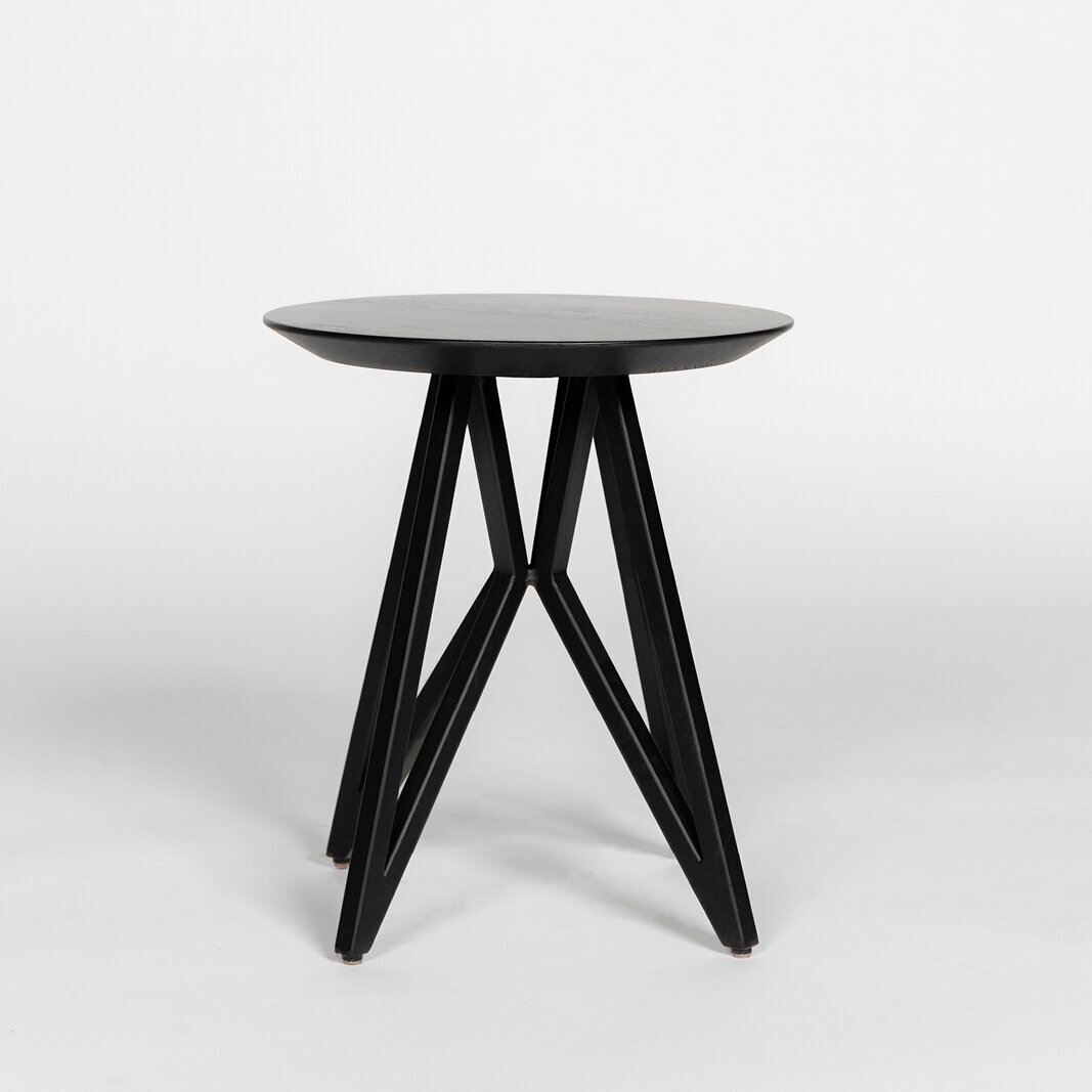 Design Coffee Table | Butterfly Quadpod Coffee Table Black | Oak hardwax oil natural 3062 | Studio HENK| 