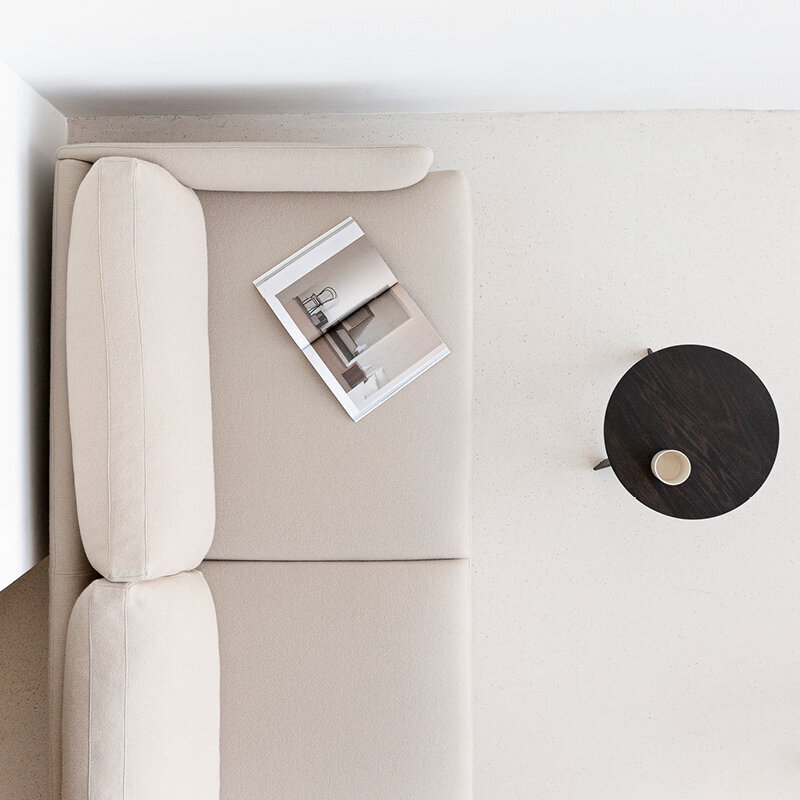 Design Coffee Table | New Co Coffee Table 70 Round White | Oak white lacquer | Studio HENK| 