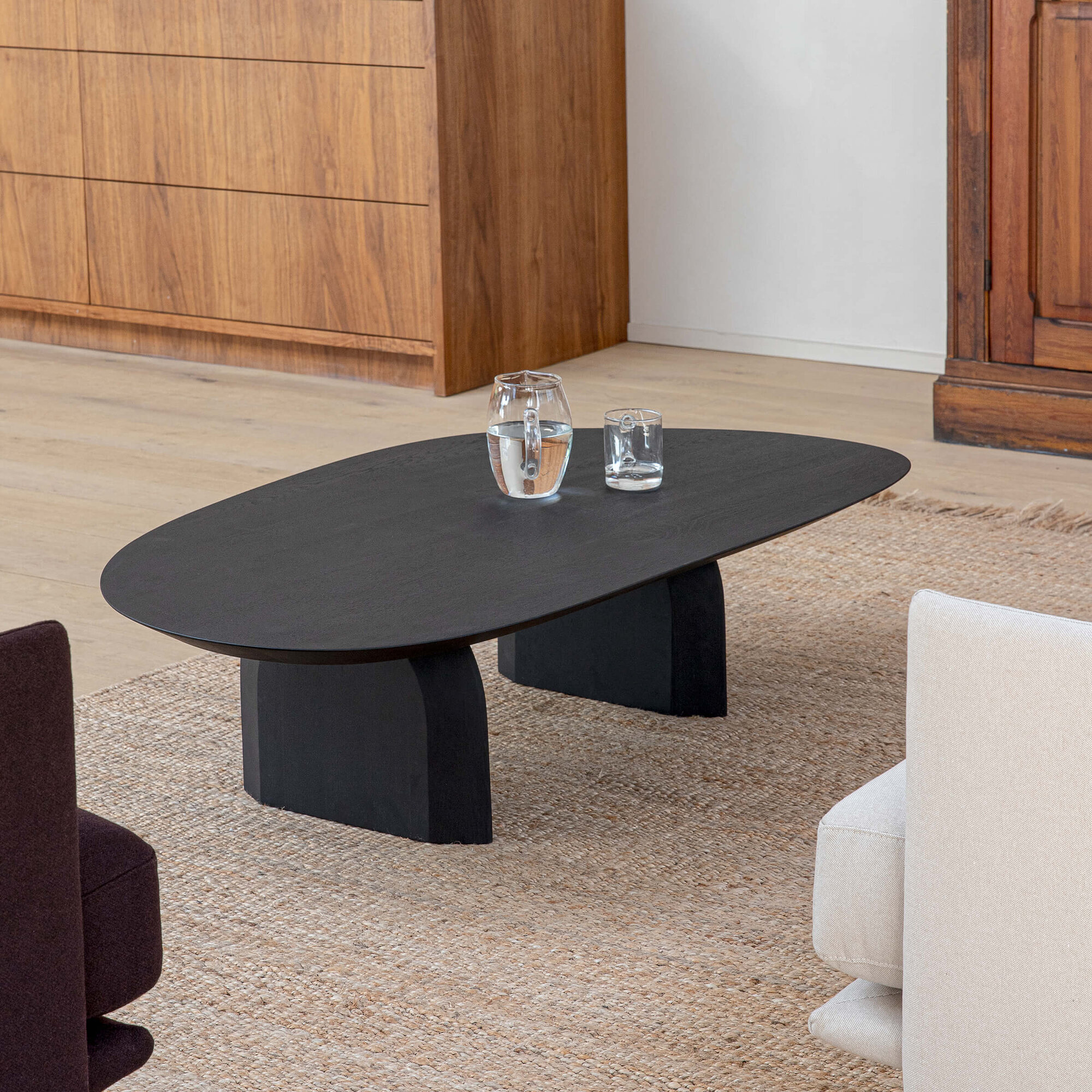 Design Coffee Table | Slot Coffee Table Oak black stain | Oak black stain | Studio HENK| 