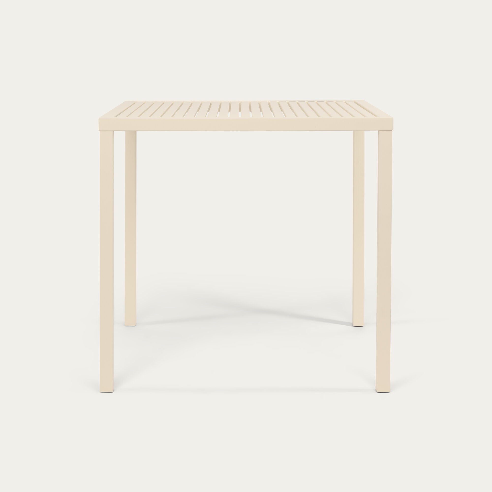 Square outdoor Design dining table | Trace Outdoor Table  Light Ivory KTL | Light Ivory Powdercoating KTL | Studio HENK | 