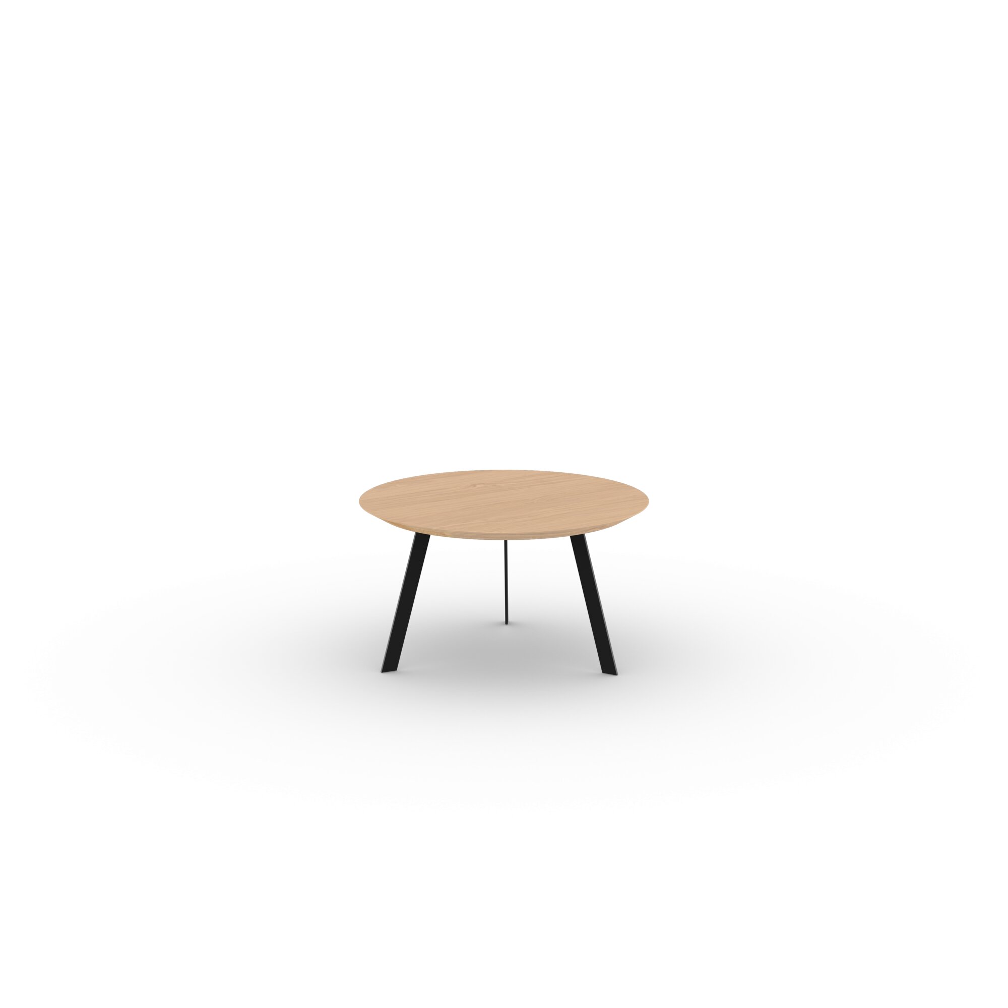 Design Coffee Table | New Co Coffee Table 70 Round Black | Oak hardwax oil natural light 3041 | Studio HENK| 