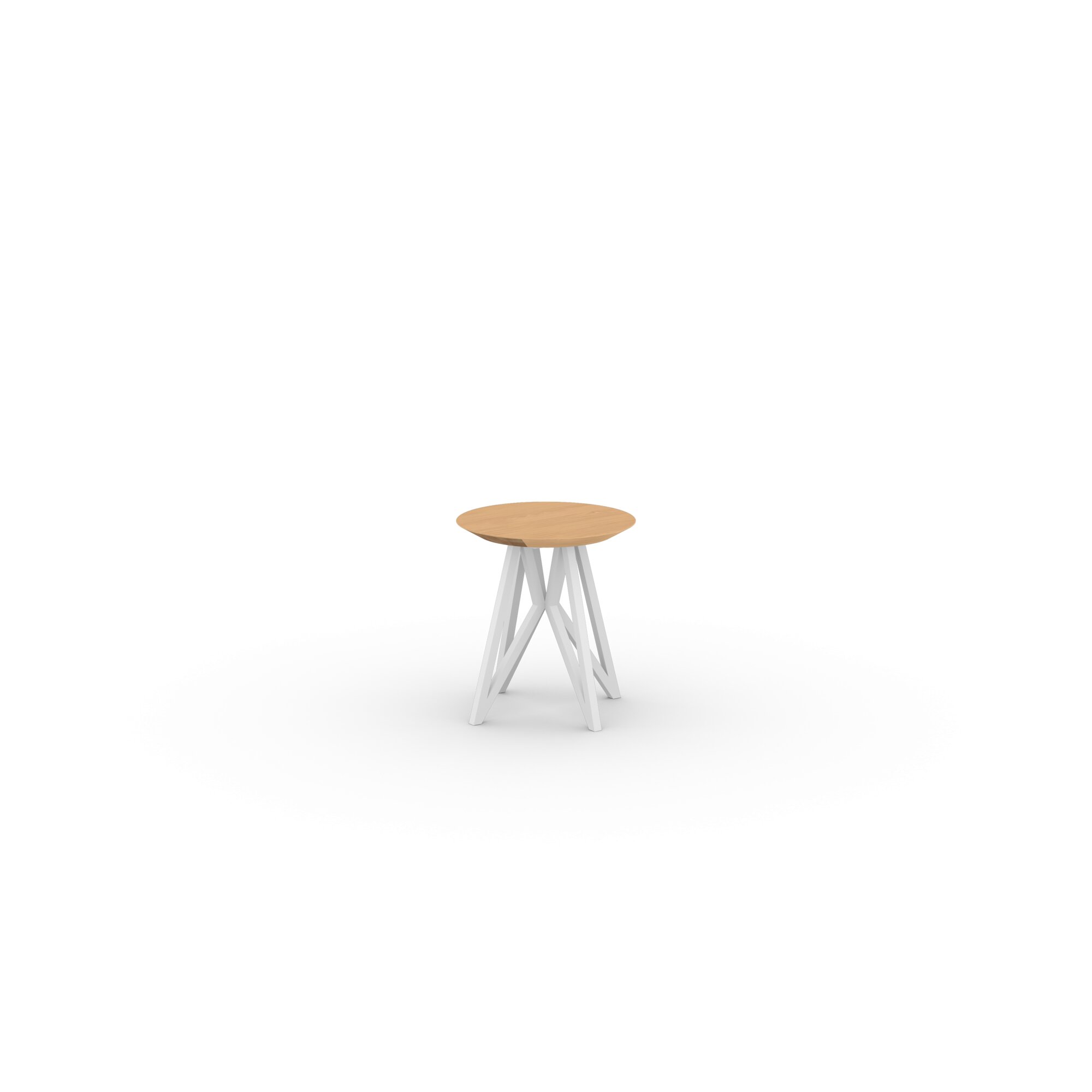 Design Coffee Table | Butterfly Quadpod Coffee Table White | Oak hardwax oil natural 3062 | Studio HENK| 