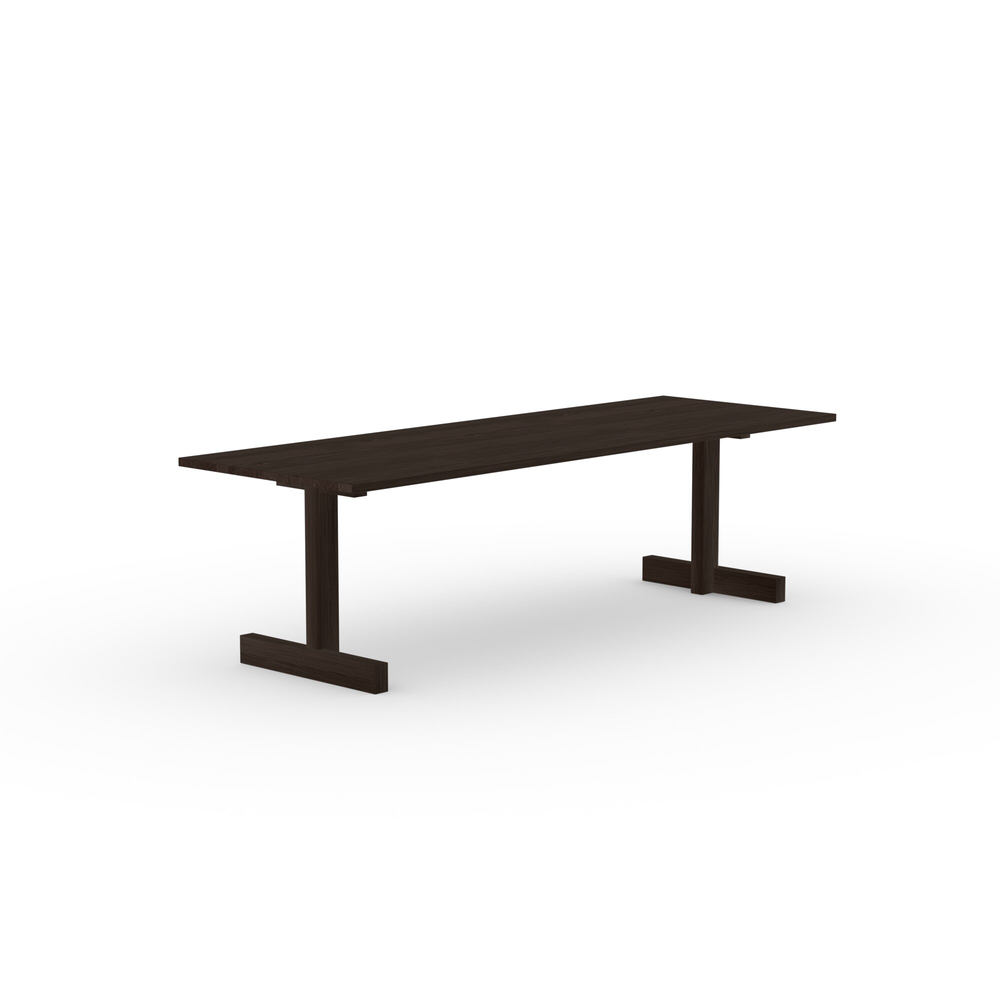 Rectangular Design dining table | Base Table Oak smoked stain | Oak smoked | Studio HENK| 