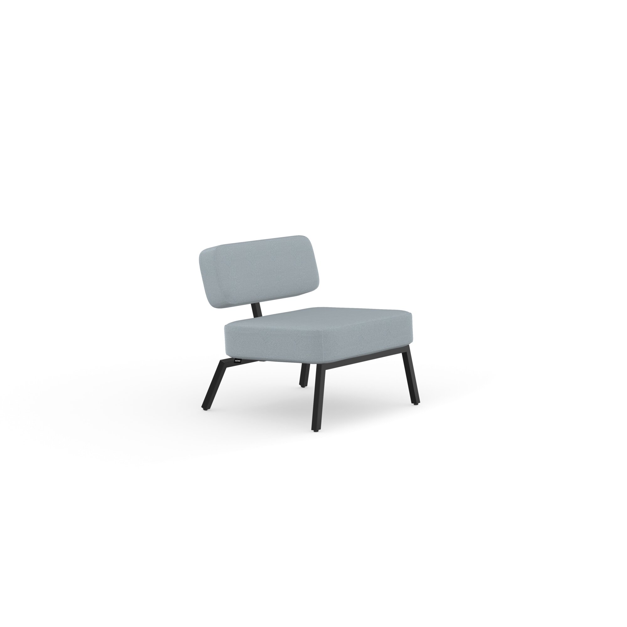 Design modern sofa | Ode lounge chair 1 seater without armrest  Light Blue steelcuttrio3 713 | Studio HENK| 