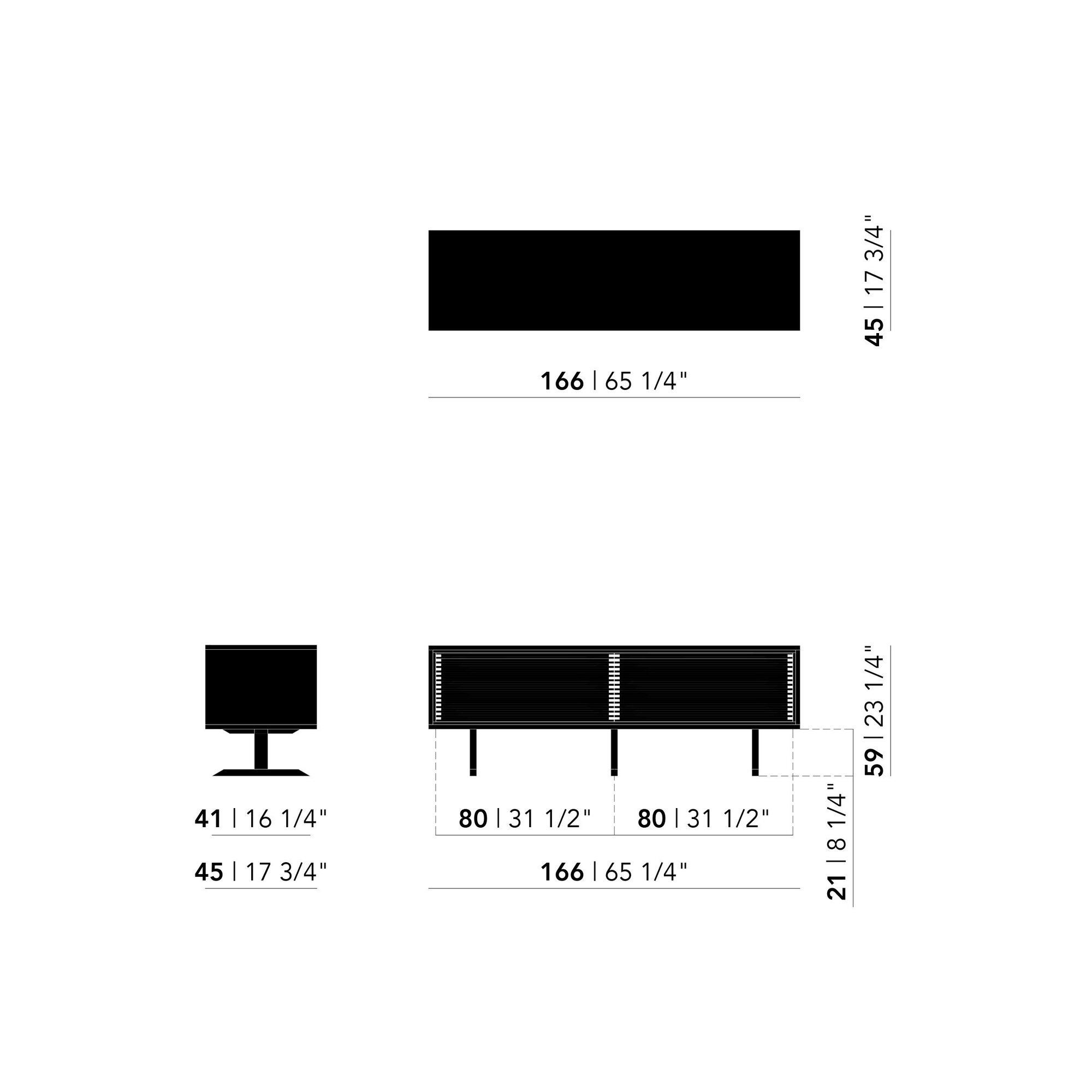 Design dresser | The Dresser 21 | black | Studio HENK| schematic_1